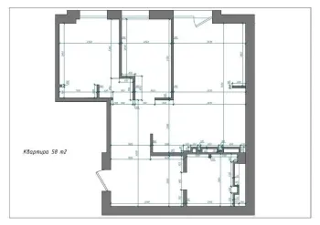 57 м², 3-комн. квартира, 8/13-1