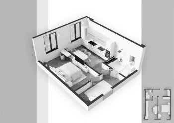 37 м², 1-комн. квартира, 8/8-0