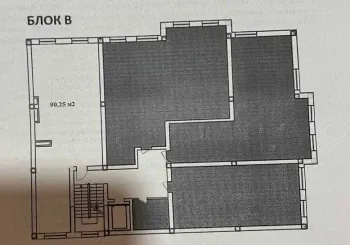 90 м², 3-комн. квартира, 4/8-0