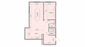 73 м², 3-комн. квартира, 11/16-2