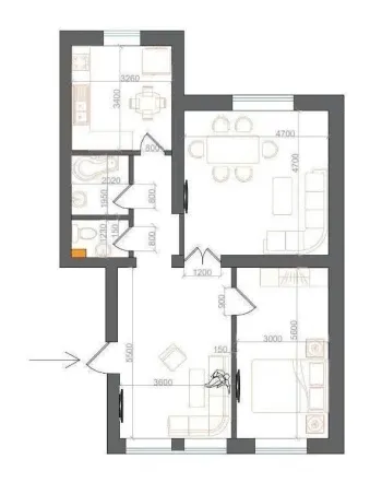 82 м², 4-комн. квартира, 1/7-1