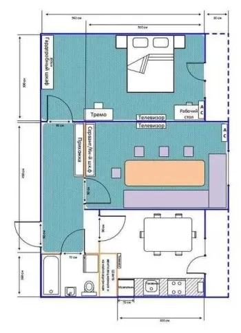 58 м², 2-комн. квартира, 9/9-2
