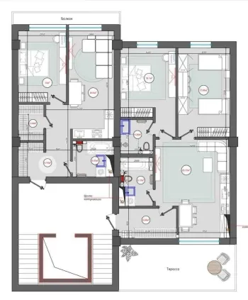 220 м², 5-комн. квартира, 12/12-0
