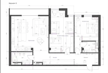 130 м², 4-комн. квартира, 10/10-1