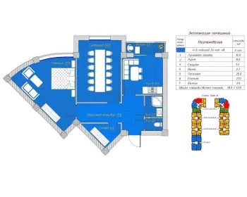 78 m², 3-xonali kvartira, 3/8-2