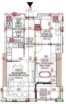 59 м², 5-комн. квартира, 8/51-1