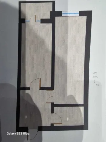 54 м², 2-комн. квартира, 6/10-2