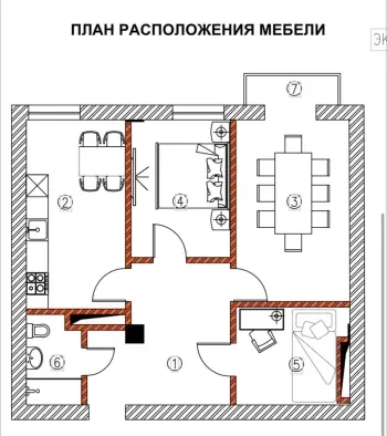 67 м², 2-комн. квартира, 4/9-1