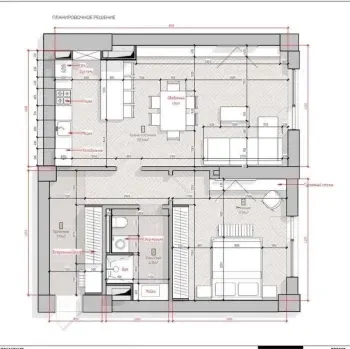 67 м², 2-комн. квартира, 4/12-1