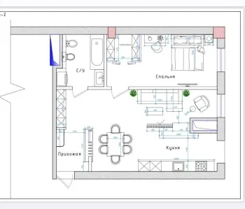 63 m², 2-xonali kvartira, 10/12-1