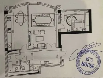 93 m², 2-xonali kvartira, 5/12-1