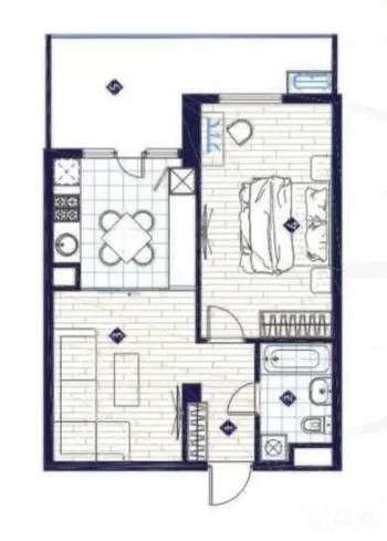 40 м², 2-комн. квартира, 13/13-0