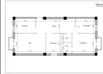 107 м², 4-комн. квартира, 4/6-1