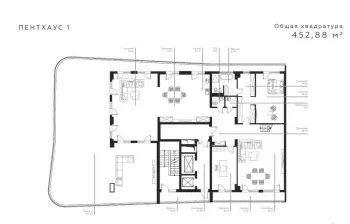 450 м², 5-комн. квартира, 14/15-0
