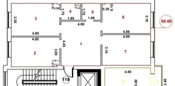84 м², 3-комн. квартира, 8/11-2