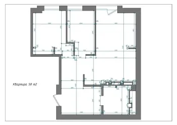 58 м², 3-комн. квартира, 8/10-0