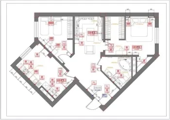 95 m², 3-xonali kvartira, 9/14-3